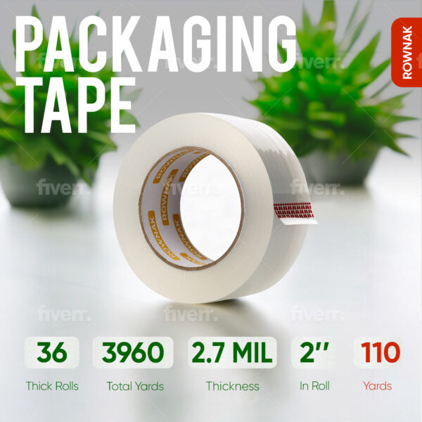 36 Rolls Packaging Tape - Image 3